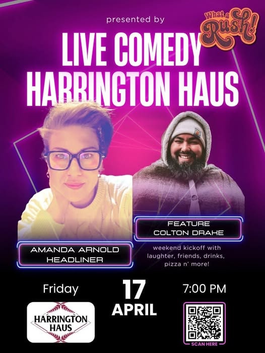 Live Comedy at Harrington Haus poster